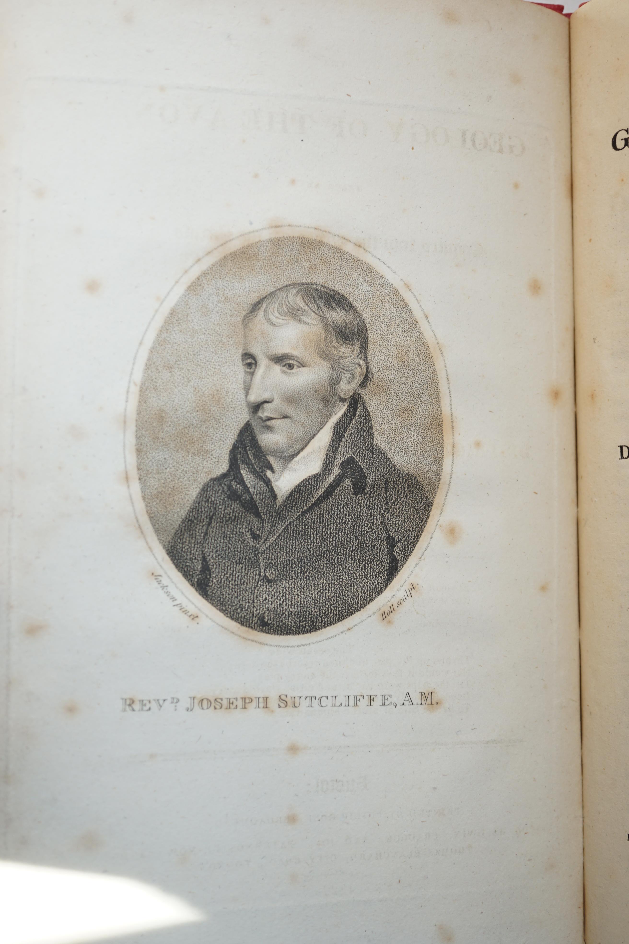Sutcliffe, Joseph - 3 works - The Geology of the Avon, with engraved portrait frontispiece, Bristol, 1822; A Short Introduction to the Study of Geology, London, 1817 and A Refutation of Prominent Errors in the Wernerian
